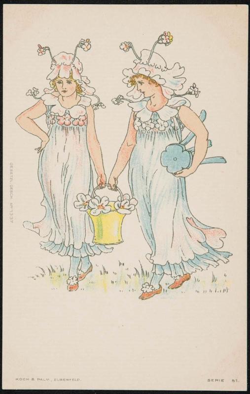 Lady smocks all silver white, from a series based on Flora’s Feast