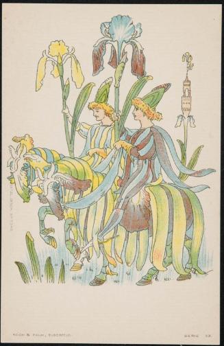 The iris and the flag appear, from a series based on Flora’s Feast