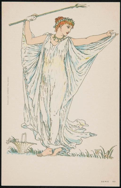 Queen Flora, from a series based on Flora’s Feast