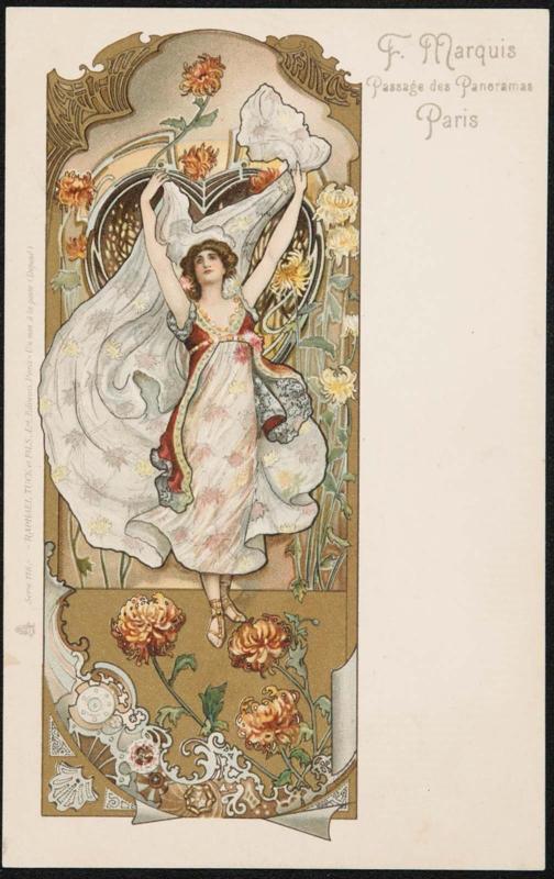 Angelic figure in a flowing dress