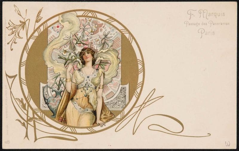 Angelic figure in a flowing dress