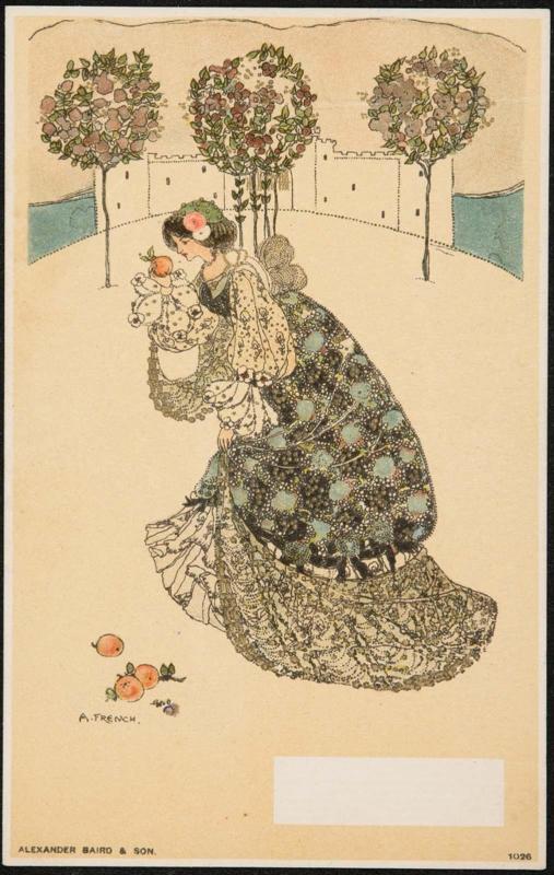 Woman holding a peach