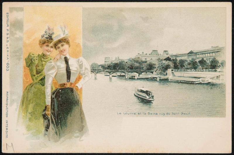 Le Louvre et la Seine vus du Pont Neuf