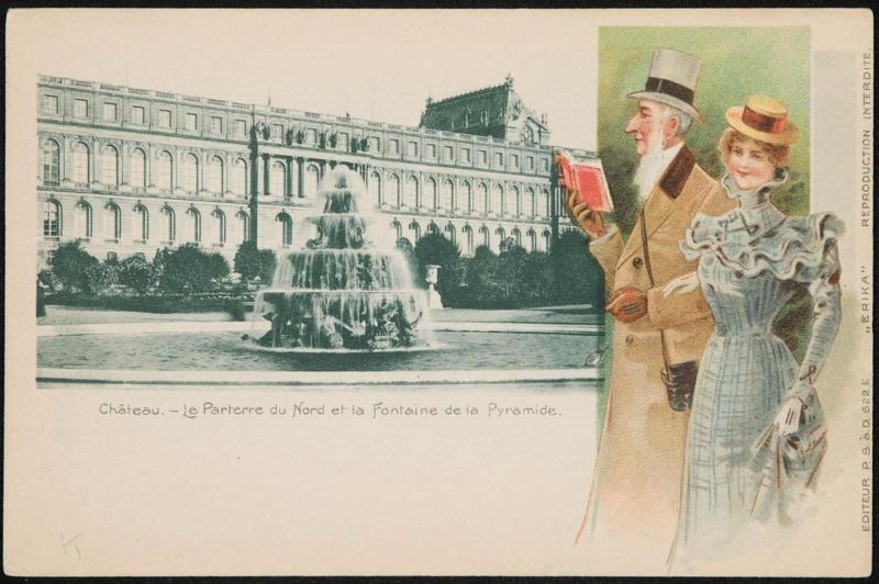 Château - Le Parterre du Nord et la Fontaine de la Pyramide