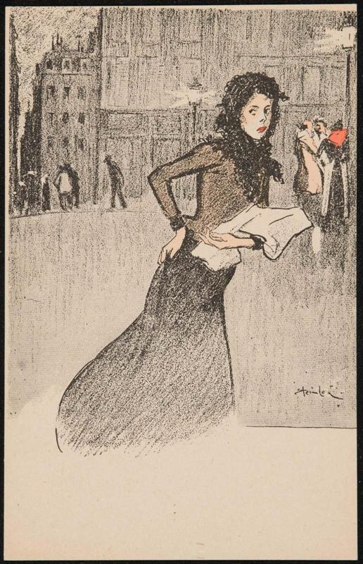 Fashionable woman on the street