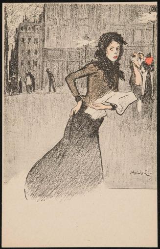 Fashionable woman on the street