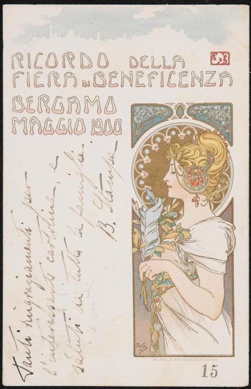 RICORDO DELLA FIERA di BENEFICENZA BERGAMO MAGGIO 1900