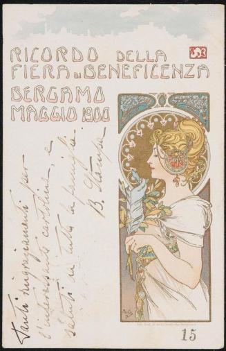 RICORDO DELLA FIERA di BENEFICENZA BERGAMO MAGGIO 1900