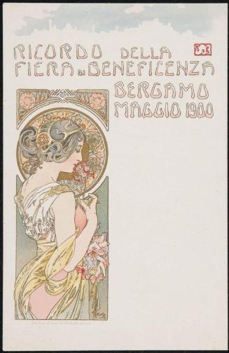 RICORDO DELLA FIERA di BENEFICENZA BERGAMO MAGGIO 1900