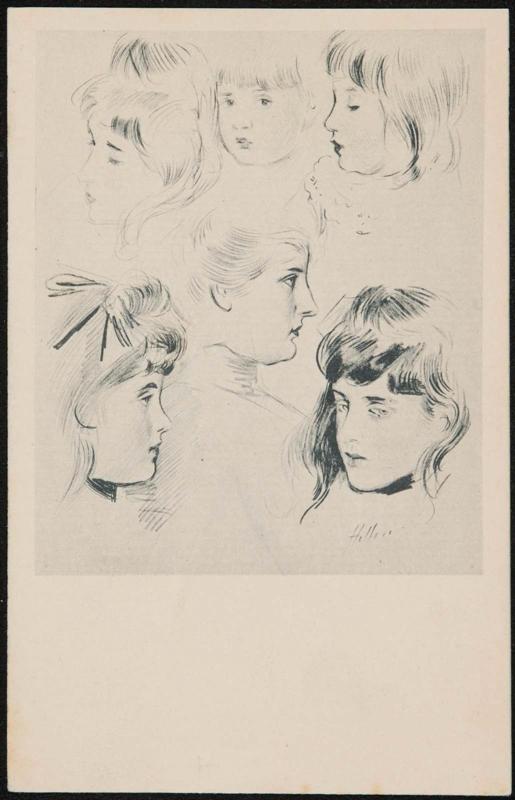 Sketches of young girls