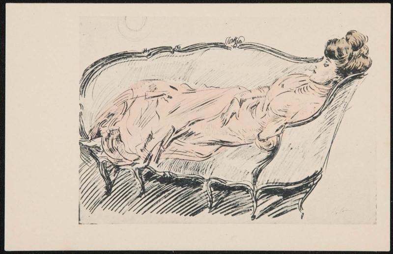 Woman on a couch