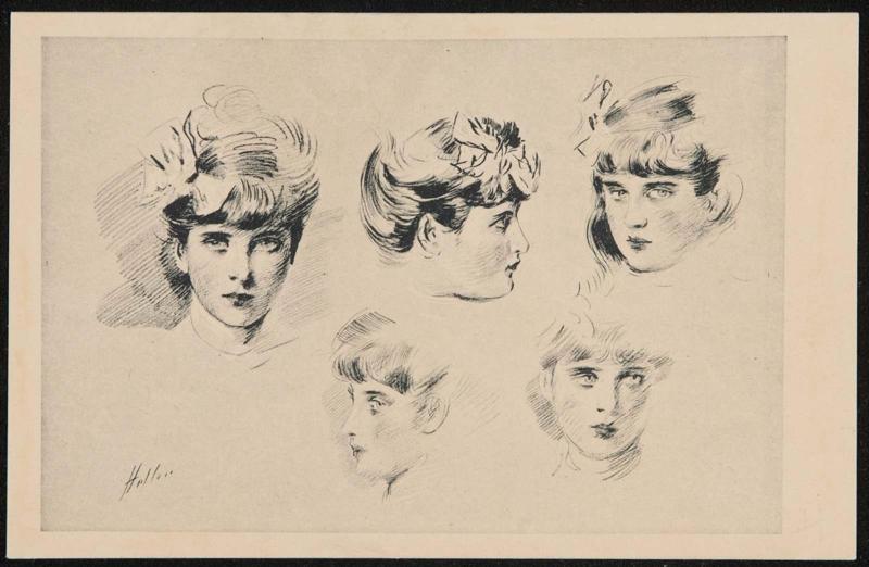 Sketches of young women