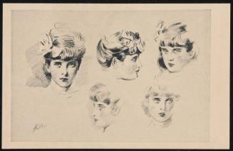 Sketches of young women