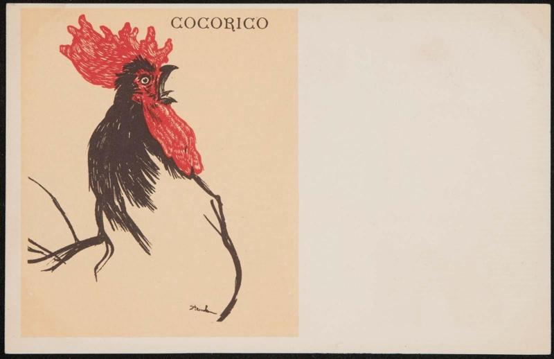 Cover art for the magazine Cocorico