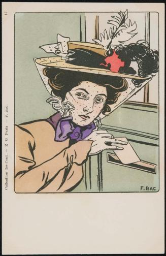 Woman mailing a letter