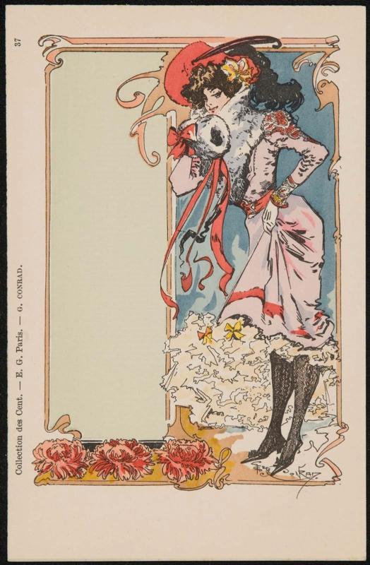 Woman in a fancy red dress