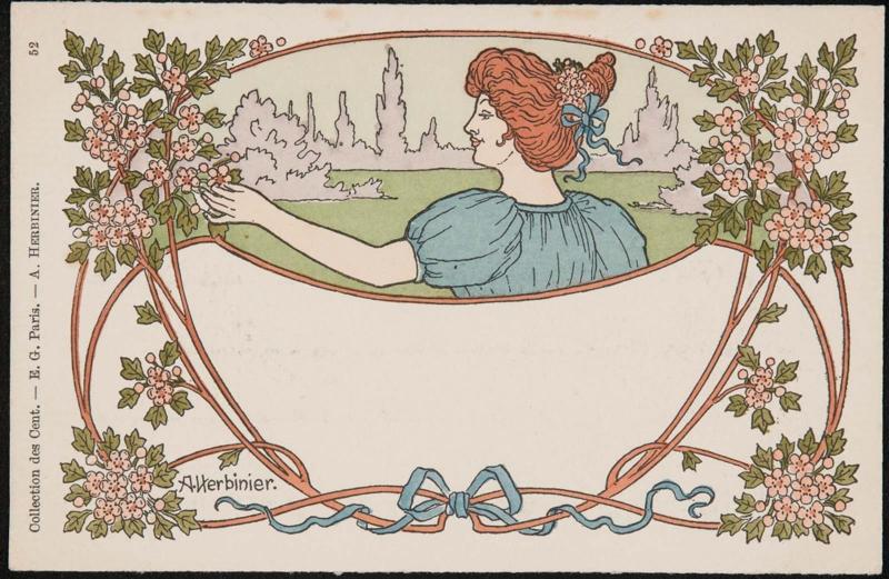 Woman picking flowers