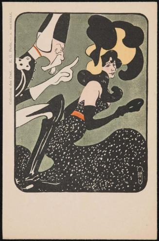 Woman in a black dress