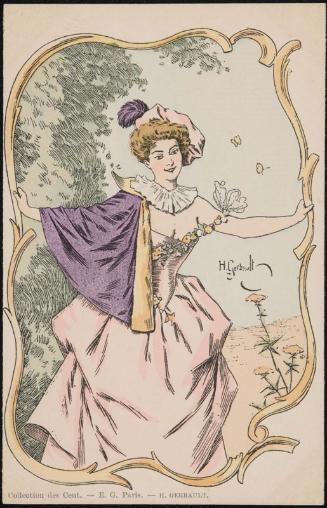 Woman in a pink dress