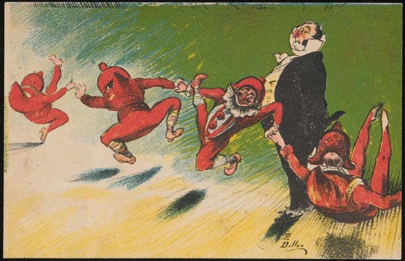 Dancing clowns