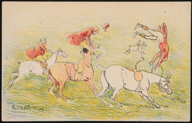 Thrown of their horses