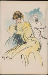 Woman in a yellow dress
