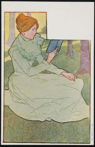 Woman reading a book