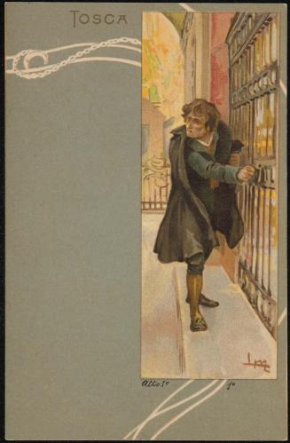 Atto 1o; Angelotti, an escaped political prisoner, takes refuge in a side chapel.