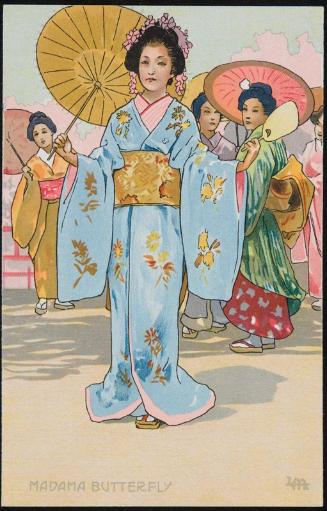 Geishas with parasols
