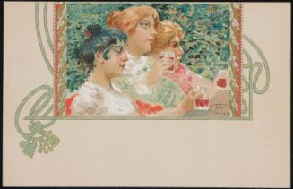 Three woman having a drink