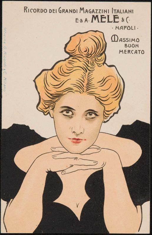 Souvenir of the great Italian department store E. & A. Mele & Co. Naples. Best deals.