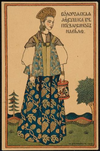 Woman in Russian attire