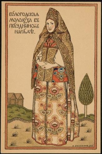 Woman in Russian attire