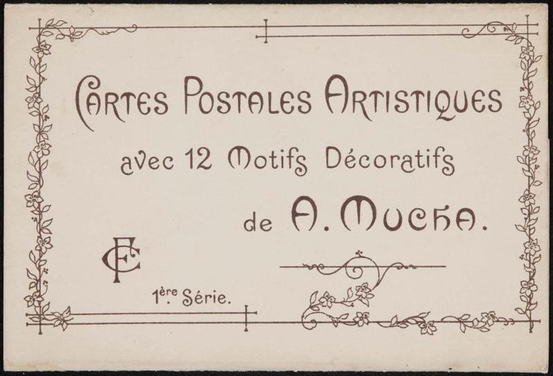 Envelope for the series Cartes Postales Artistiques 1ère Série