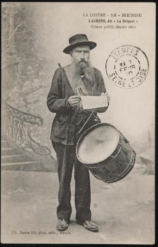 La Lozère - 15 - Mende; Laurens, dit « Le Briquet »; Crieur public depuis 1861