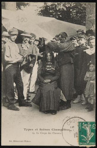Types et Scènes Champetres; La Coupe des Cheveux