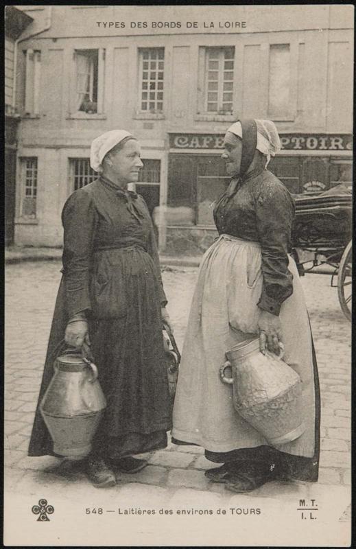 Types des Bords de la Loire; Laitiéres des environs de Tours
