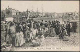 Marseille - Le Vieux Port - Débarquement d'oranges