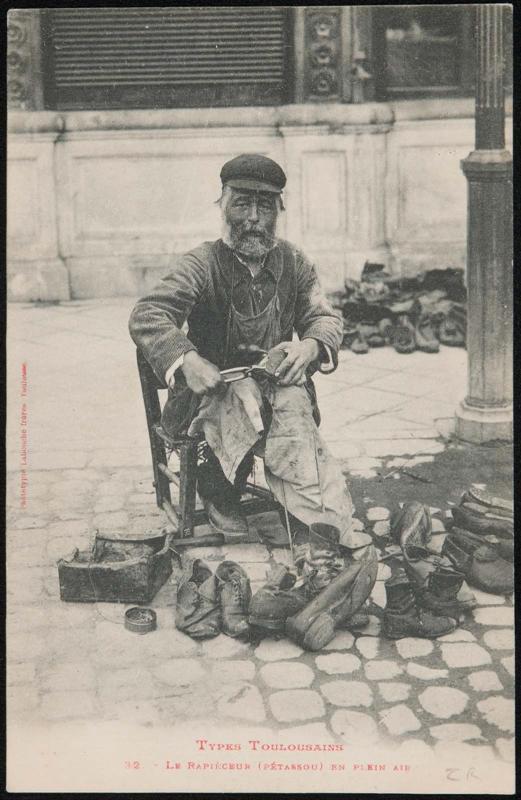 Types Toulousains; Le Rapièceur (Pétassou) en Plein Air