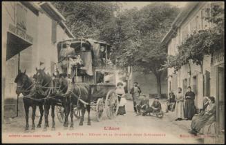 L'Aude; St-Denis. - Départ de la Diligence Pour Carcassonne