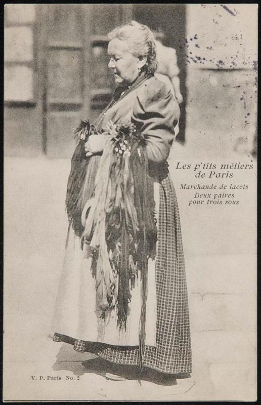 Marchande de lacets Deux paires pour trois sous
