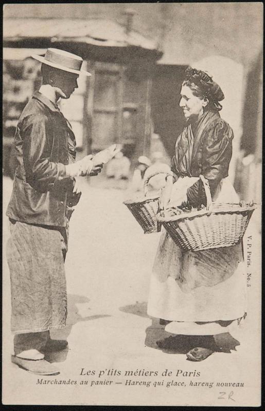Marchandes au panier - Hareng qui glace hareng nouveau