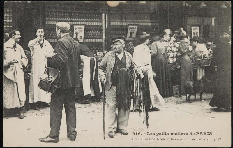 Le marchand de lacets et le marchand de carnets