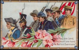 "One flag, one Land, one heart, one hand, One Nation, Evermore!"
