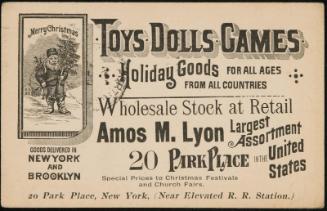 Advertisement for Amos M. Lyon