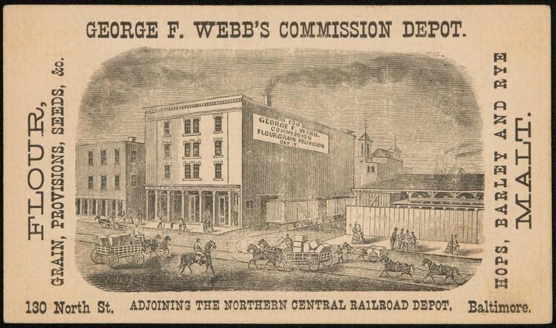 Advertisement for George F. Webb's Commission Depot