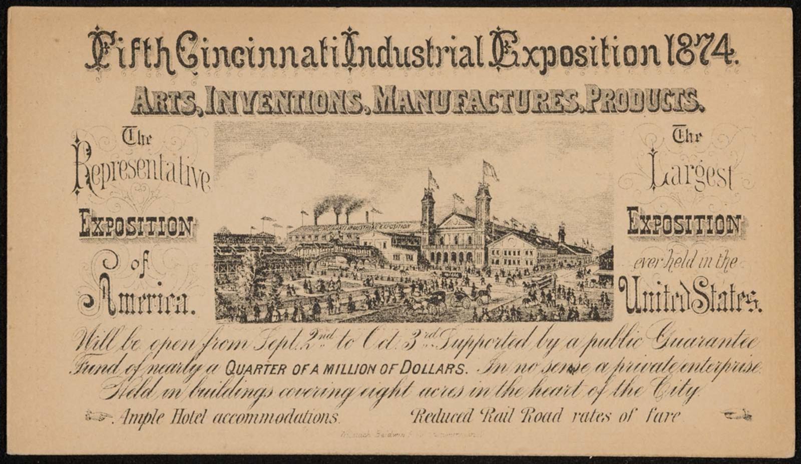 Fifth Cincinnati Industrial Exposition 1874