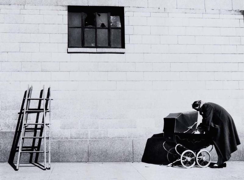 Woman and Baby Carriage, New York