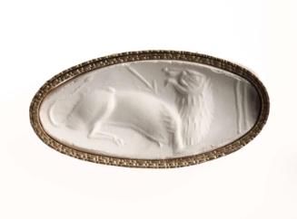 Amygdaloid seal with a wounded lion