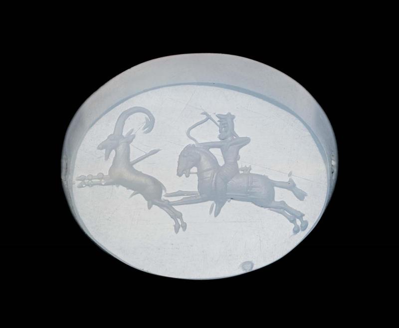 Scaraboid with Persian archer